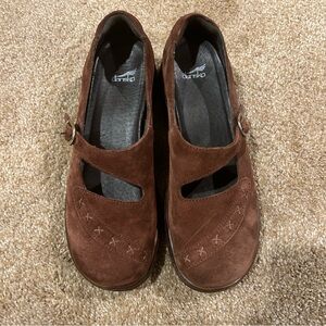 Dansko Fran Brown Suede Mary Jane